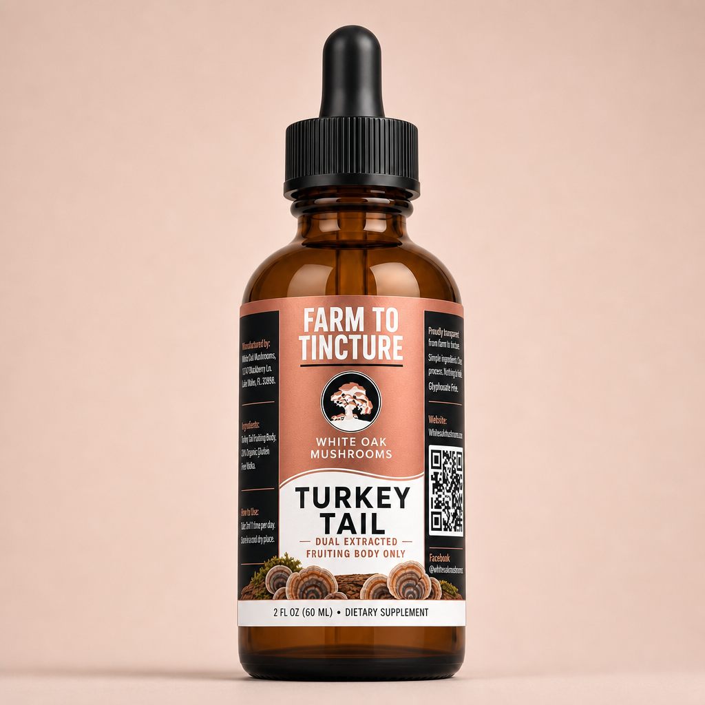 Turkey Tail Mushroom Tincture (2 oz)